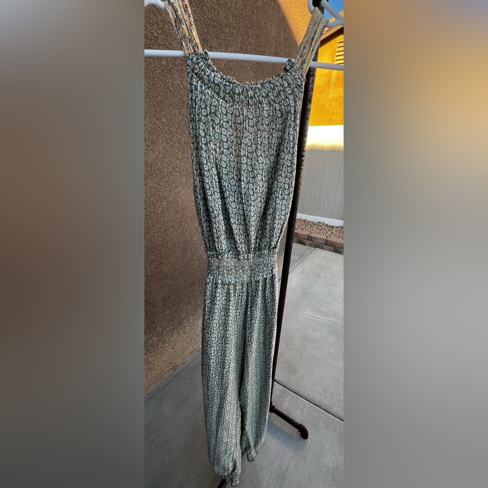 Rebecca Taylor Green Patterned Jumpsuit